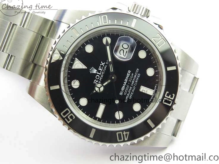 MiroTime 0119 Timeless Submariner 116610 LN Black Ceramic ZZF 904L 1:1 Best Edition on SS Bracelet A 3236